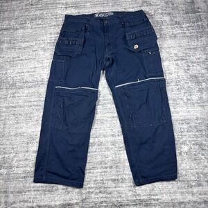 KONTRA Uniform Work ARC Rated CAT2 Pants Size 40x30 Blue NFPA OSHA